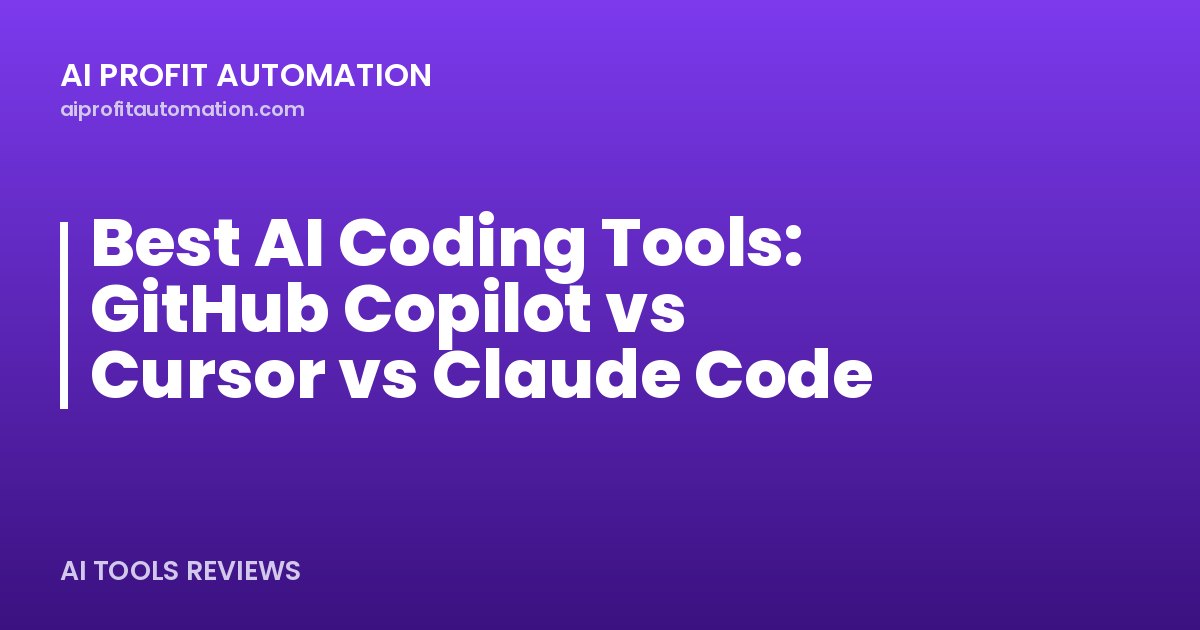 Best AI Coding Tools: GitHub Copilot vs Cursor vs Claude Code