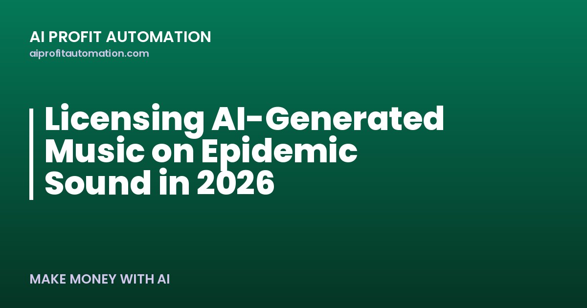 Licensing AI-Generated Music on Epidemic Sound in 2026