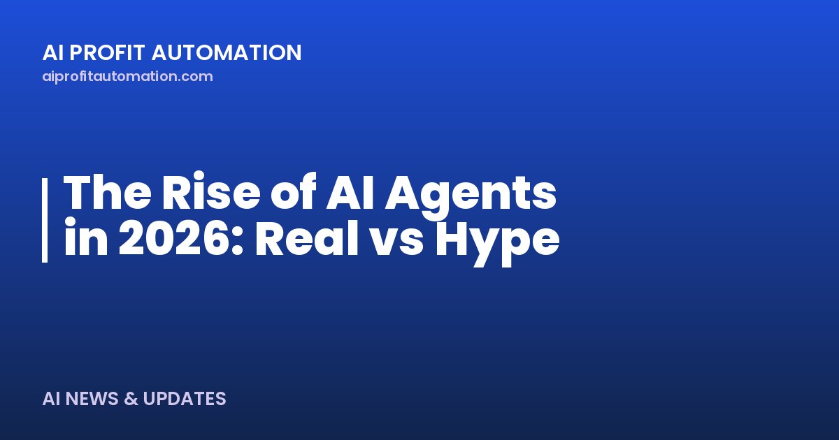 The Rise of AI Agents in 2026: Real vs Hype