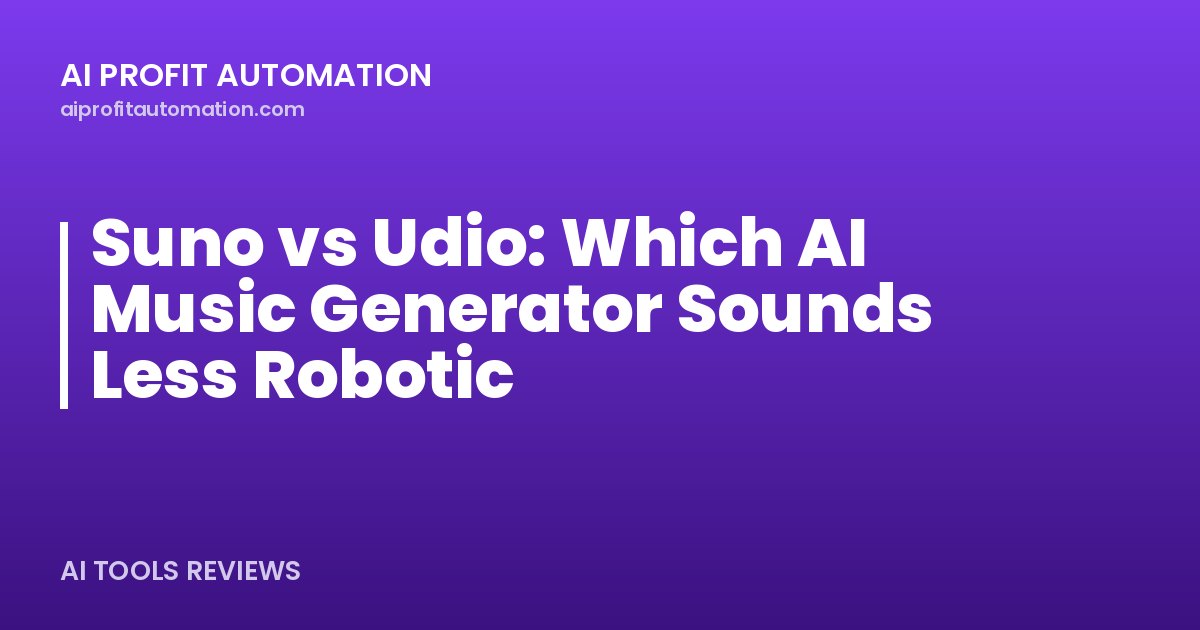 Suno vs Udio: Which AI Music Generator Sounds Less Robotic